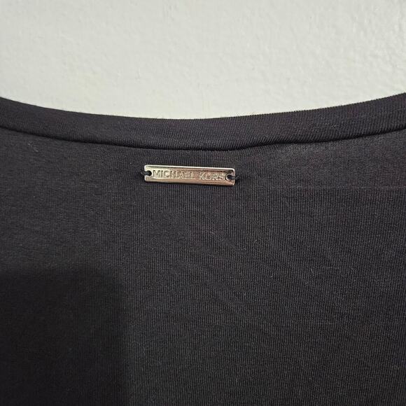 Michael Kors soft black and cheetah print 3/4 Length sleeves top. Size small. - Picture 7 of 7